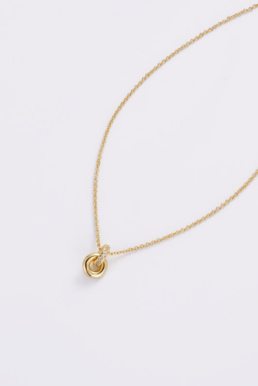 Zafino Women's Gold Elle Knot Pendant Necklace | Gretel Lane