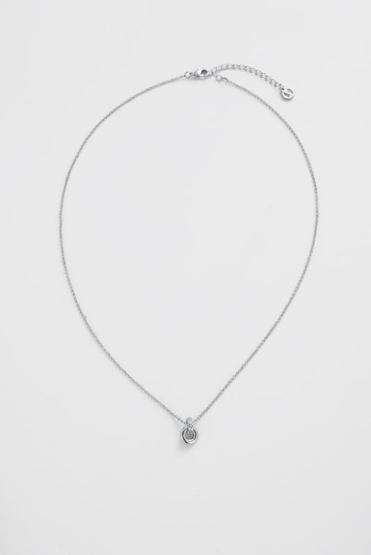 Zafino Women's Silver Elle Knot Pendant Necklace | Gretel Lane