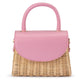 Elle Wicker Top Handle (Pink)