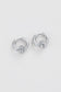 Zafino Women's Silver Elle Hoop Earrings with knot detail | Gretel Lane
