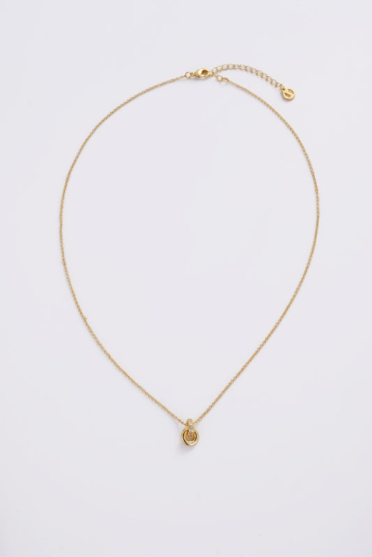 Zafino Women's Gold Elle Knot Pendant Necklace | Gretel Lane