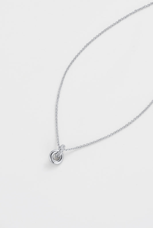 Zafino Women's Silver Elle Knot Pendant Necklace | Gretel Lane