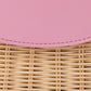 Elle Wicker Top Handle (Pink)