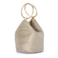 Ellie Crystal Mesh Handle Bag (Champagne)