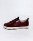 Dark Red Leather Women's Sneaker | Gretel Lane