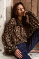 Embrace Georgette High Neck LS Top (Leopard)