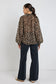 Embrace Georgette High Neck LS Top (Leopard)