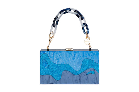 Erika Acrylic Wave Bag (Blue)