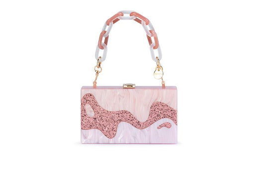 Erika Acrylic Wave Bag (Pink)