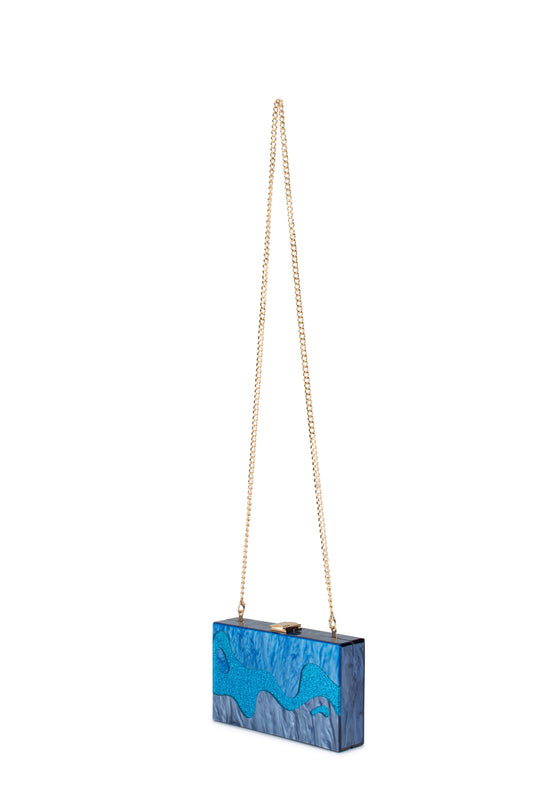 Erika Acrylic Wave Bag (Blue)