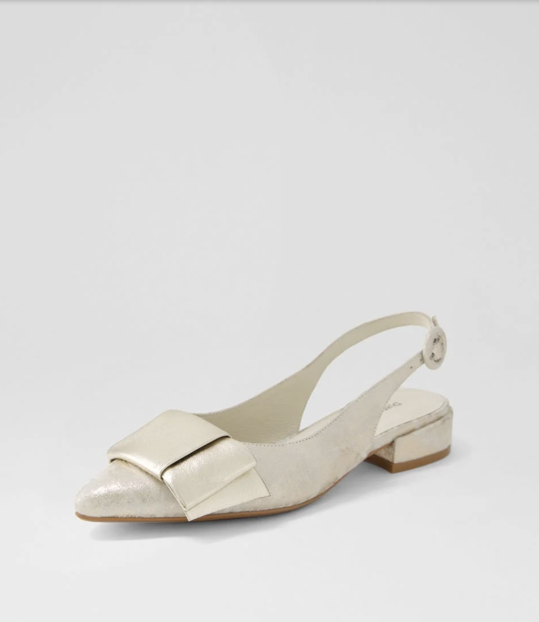 Pale Gold Women's Slingback Shoe | Gretel Lane