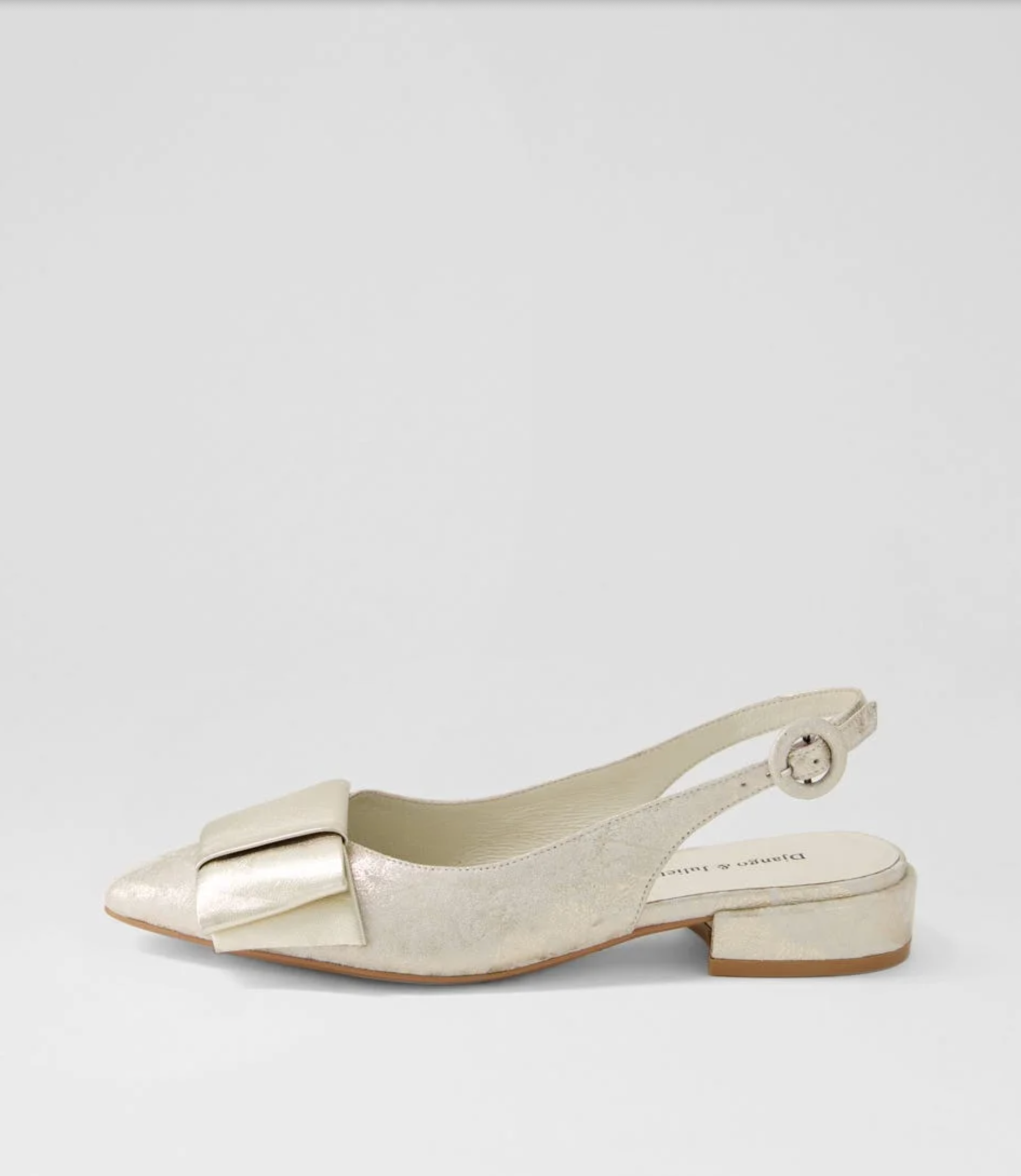 Pale Gold Women's Slingback Shoe | Gretel Lane