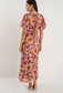 Georgia Zoe Exquisite Puff Sleeve Midi Dress in Pink Multi Floral | Women's Dresses | Gretel Lane