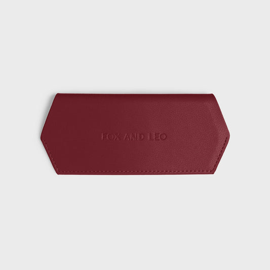 F&L Glasses Case (Burgundy)