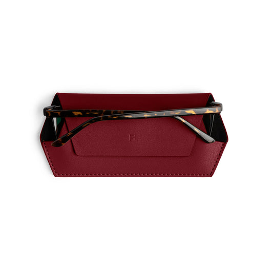 F&L Glasses Case (Burgundy)