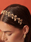 Fairy Leaf Crystal Statement Headband (Gold)