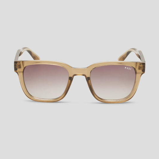 ROC Fallout Women's Square Sunglasses Beige | Women's Eyewear | Gretel Lane