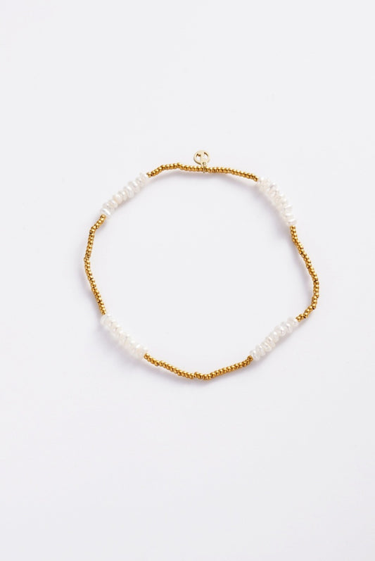 Zafino Women's Fine Pearl & Gold Bead Bracelet | Gretel Lane