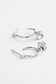 Zafino Fleur Floral Drop Hoop Earrings Silver | Women's Earrings | Gretel Lane