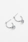 Zafino Fleur Floral Drop Hoop Earrings Silver | Women's Earrings | Gretel Lane