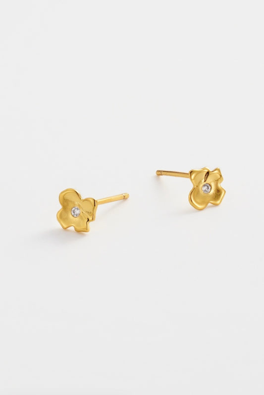 Zafino Fleur Mini Flower Stud Earrings Gold | Women's Jewellery | Gretel Lane