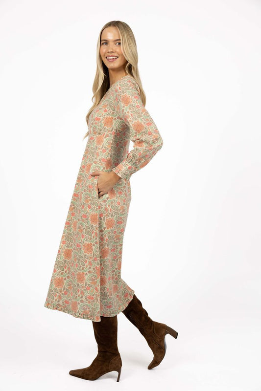 Humidity Florence Midi Dress (Citrus Print) | Gretel Lane