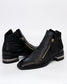 Django & Juliette Women's Black Leather Twin Zip Floriss Ankle Boot | Gretel Lane