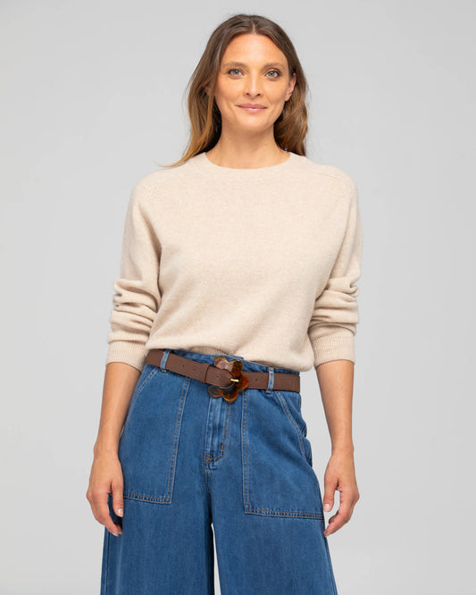 Flower Belt (Chocolate Pebble)