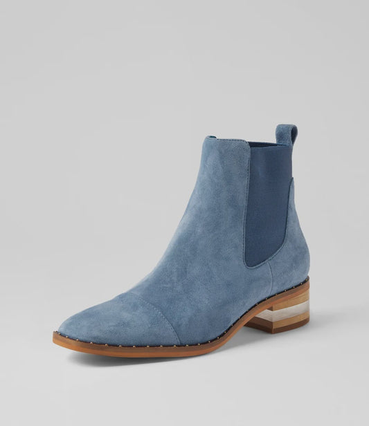 Forda (Denim-Denim Metallic Suede)