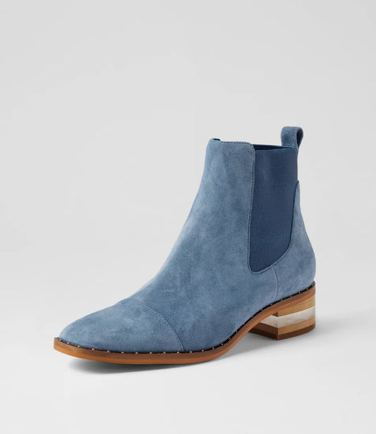 Forda (Denim-Denim Metallic Suede)