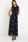 Among the Brave Frame Mesh Sleeveless Maxi Dress in Midnight Floral | Women's Dresses | Gretel Lane