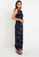 Among the Brave Frame Mesh Sleeveless Maxi Dress in Midnight Floral | Women's Dresses | Gretel Lane