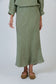 Green Woven Linen skirt | Gretel Lane