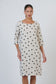 Polka Dot Linen Knee-Length Dress | Gretel Lane