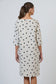 Polka Dot Linen Knee-Length Dress | Gretel Lane