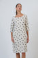 Polka Dot Linen Knee-Length Dress | Gretel Lane