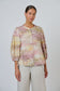 Naturals by O&J GA590 Women's Linen Puff Sleeve Top Jardin Print | Women's Clothing | Gretel Lane