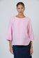 Womens Pink Linen Blouse | Gretel Lane
