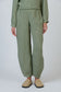 Green woven linen women's pants | Gretel Lane