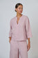 Naturals by O&J GA668 Women's Linen 3/4 Sleeve Blouse Radish | Women's Clothing | Gretel Lane