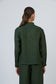 Women's Dark Green Pin-tuck Shirt | Gretel Lane