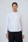 Womens White Linen Pintuck Shirt | Gretel Lane