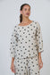 Womens Polka Dot Linen Blouse | Gretel Lane