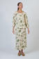 Green Floral Women's Linen Blouse | Gretel Lane