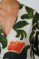 Naturals by O&J GA683 - Linen V-Neck Short Sleeve Top Tuileries Print | Women's Clothing | Gretel Lane
