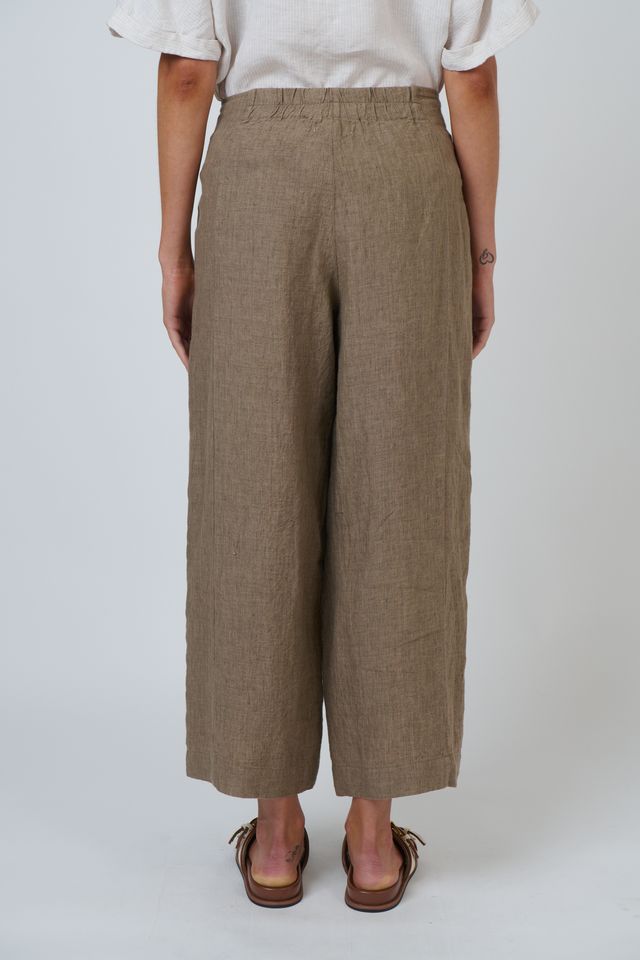 Naturals by O&J GA698 Women's Linen Wide Leg Pants Agate | Women's Clothing | Gretel Lane