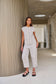 Naturals by O&J GA711 - Linen Barrel Leg Cropped Pants Sand | Women's Clothing | Gretel Lane