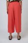 Naturals by O&J GA713 - Linen Wide Leg Cropped Pants Sunset Stripe | Women's Clothing | Gretel Lane