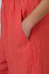 Naturals by O&J GA713 - Linen Wide Leg Cropped Pants Sunset Stripe | Women's Clothing | Gretel Lane