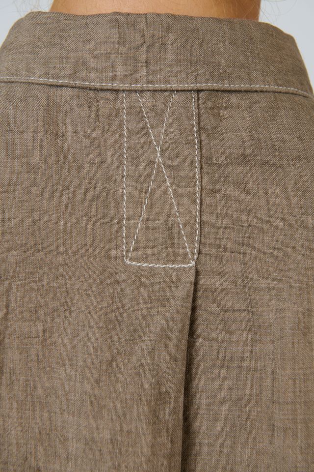 Naturals by O&J GA723 Women's Linen Short Sleeve Button Through Shirt Agate | Women's Clothing | Gretel Lane